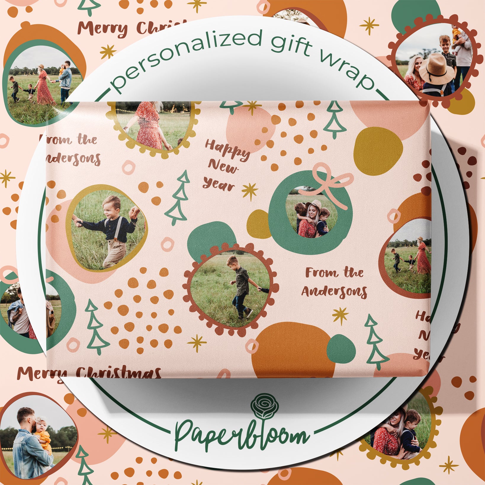 Custom Boho Wrapping Paper (Personalized)